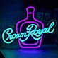 Crown Royal Bottle LED Neon Sign