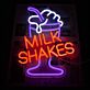 Milk Shakes Cup LED Neon Sign