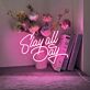 Slay All Day Neon Sign Motivational LED Wall Art for Gyms and Studios