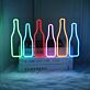 Wine Bottles Neon Sign for Bars and Wine Cellars