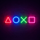 Playstation Controls Multicolour Neon Sign for Gamers and Entertainment Spaces