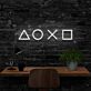 Playstation Controls Multicolour Neon Sign for Gamers and Entertainment Spaces