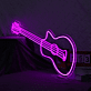 Guitar Neon Sign for Music Lovers and Studios