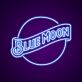 Blue Moon Lettering LED Neon Sign