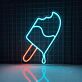 Ice Popsicle Neon Sign for Refreshing and Fun Spaces