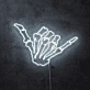 Hang Loose Skeleton Hand Neon Sign for Fun and Playful Spaces