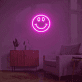 Smile Face Neon Sign for Happy and Positive Spaces