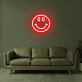 Smile Face Neon Sign for Happy and Positive Spaces