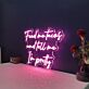 Feed Me Tacos And Tell Me I'm Pretty Neon Sign for Dining Areas and Fun Spaces