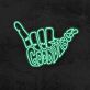 Good Vibes Shaka Hand LED Neon Sign
