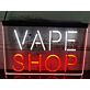 Vape Shop Dual LED Neon Sign for Retail Displays