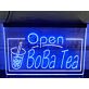 Open Boba Tea Cup LED Hanging Sign