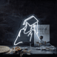 Sleeping reader neon sign