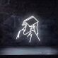 Sleeping reader neon sign