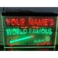 Personalized Guitar Lounge Dual LED Neon Sign for Music Rooms and Bars