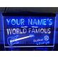 Personalized Guitar Lounge Dual LED Neon Sign for Music Rooms and Bars
