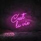 C'est la vie' neon sign