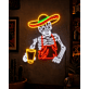Skeleton Tequila Custom Neon Sign for Halloween and Party Spaces