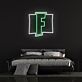 Stylized F Gaming Logo LED Neon Sign