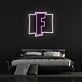 Stylized F Gaming Logo LED Neon Sign