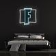 Stylized F Gaming Logo LED Neon Sign