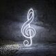 Treble Clef Neon Sign for Music Lovers