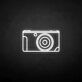 Rectangular Camera Outline LED Neon Sign