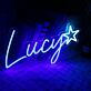 Lucy LED Neon Sign with Star