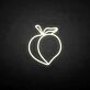 Peach with Leaf LED Neon Sign