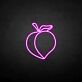 Peach with Leaf LED Neon Sign