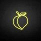 Peach with Leaf LED Neon Sign
