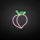 Peach with Leaf LED Neon Sign