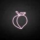 Peach with Leaf LED Neon Sign