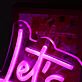 Let’s Go Girls Pink LED Neon Sign