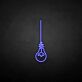 Hanging Light Bulb Outline LED Neon Sign