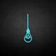 Hanging Light Bulb Outline LED Neon Sign