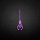 Hanging Light Bulb Outline LED Neon Sign