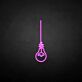Hanging Light Bulb Outline LED Neon Sign