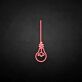 Hanging Light Bulb Outline LED Neon Sign