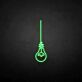 Hanging Light Bulb Outline LED Neon Sign