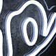 The Drip White LED Neon Sign