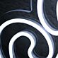 The Drip White LED Neon Sign