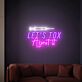 Let's Tox About It Syringe LED Neon Sign