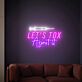 Let's Tox About It Syringe LED Neon Sign