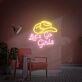 Let's Go Girls Cowboy Hat LED Neon Sign