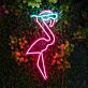 Flamingo Wearing Sunglasses LED Neon Sign