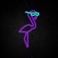 Flamingo Wearing Sunglasses LED Neon Sign
