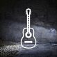 Guitar Neon Sign for Music Lovers and Studios