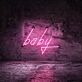 'Baby' neon sign