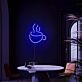 Steaming Coffee Cup LED Neon Sign for Cafes and Coffee Shops